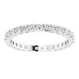 Platinum 5/8 CTW Natural Diamond Eternity Band Size 5.5