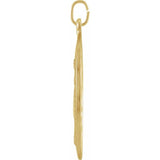 14K Yellow 29x20 mm Oval Miraculous Medal
