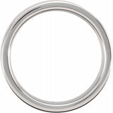 Tungsten 6 mm Comfort-Fit Flat Band Size 12.5