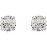 14K White Gold 3/4 CTW Lab-Grown White Diamond Earrings