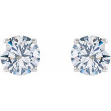 14K White Gold 1 1/4 CTW Lab-Grown White Diamond Earrings