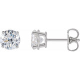 14K White Gold 1 1/2 CTW Lab-Grown White Diamond Earrings