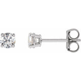 14K White Gold 1/3 CTW Lab-Grown White Diamond Earrings