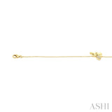 1/20 Ctw Petite Bumble Bee Round Cut Diamond Fashion Bracelet in 10K Yellow Gold