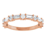 14K Rose 3/4 CTW Lab-Grown Diamond  Anniversary Band