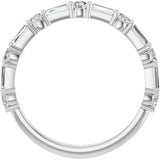 14K White 3/4 CTW Lab-Grown Diamond  Anniversary Band