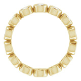 14K Yellow 7/8 CTW Lab-Grown Diamond  Eternity Band Size 5