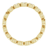 14K Yellow 1/2 CTW Lab-Grown Diamond  Eternity Band Size 6.5