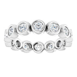 Platinum 9/10 CTW Lab-Grown Diamond  Eternity Band Size 5.5