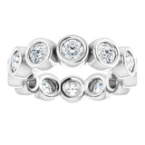 14K White 1 1/6 CTW Lab-Grown Diamond  Eternity Band Size 6.5