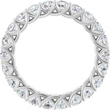 Platinum 2 CTW Lab-Grown Diamond  Eternity Band