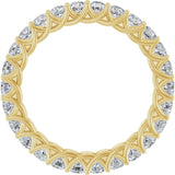 14K Yellow 1 3/8 CTW Lab-Grown Diamond  Eternity Band