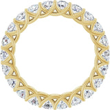 14K Yellow 2 CTW Lab-Grown Diamond  Eternity Band