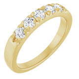 14K Yellow 1/2 CTW Lab-Grown Diamond French-Set Anniversary Band