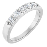 Platinum 1/2 CTW Lab-Grown Diamond French-Set Anniversary Band
