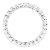 14K White 3/4 CTW Natural Diamond Eternity Band