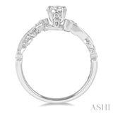 Light Weight Diamond Engagement Ring