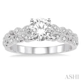 Light Weight Diamond Engagement Ring