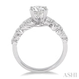 Light Weight Diamond Engagement Ring