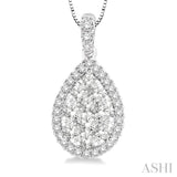 Pear Shape Lovebright Essential Diamond Pendant