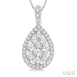 Pear Shape Lovebright Essential Diamond Pendant