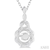 Silver Emotion Diamond Pendant