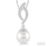 Pearl & Diamond Pendant