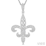 Diamond Fleur De Lis Pendant