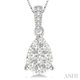 Pear Shape Lovebright Diamond Pendant