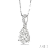 Pear Shape Lovebright Diamond Pendant