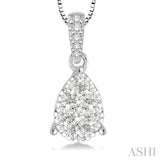 Pear Shape Lovebright Diamond Pendant