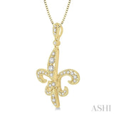 Diamond Fleur De Lis Pendant