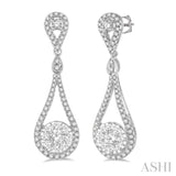 Pear Shape Lovebright Diamond Earrings