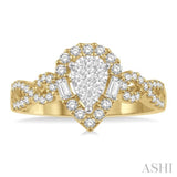 Pear Shape Lovebright Diamond Ring