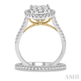 Oval Shape Lovebright Diamond Wedding Set