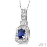 Gemstone & Diamond Pendant