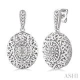 1/20 Ctw Single Cut Diamond Fashion Earrings in Sterling Silver