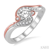 Light Weight Diamond Engagement Ring