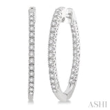 Diamond Hoop Earrings