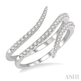 Open Spiral Diamond Fashion Ring