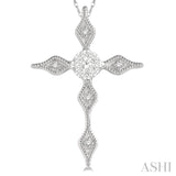 Lovebright Cross Diamond Fashion Pendant