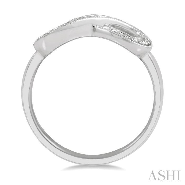 Infinity Shape Baguette Diamond Fashion Ring