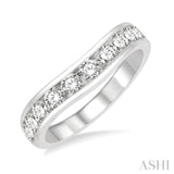 Diamond Curved Wedding Band