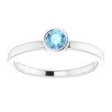 Bezel-Set Solitaire Ring