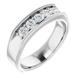 14K White 5/8 CTW Natural Diamond Ring