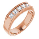 14K Rose 3/4 CTW Natural Diamond Ring