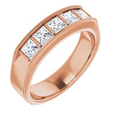 14K Rose 1 1/4 CTW Natural Diamond Ring