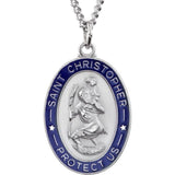 St. Christopher Medal Necklace Or Pendant