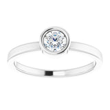 Bezel-Set Solitaire Ring