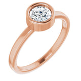 Bezel-Set Solitaire Ring